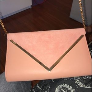 Pink/ Salmon Aldo clutch